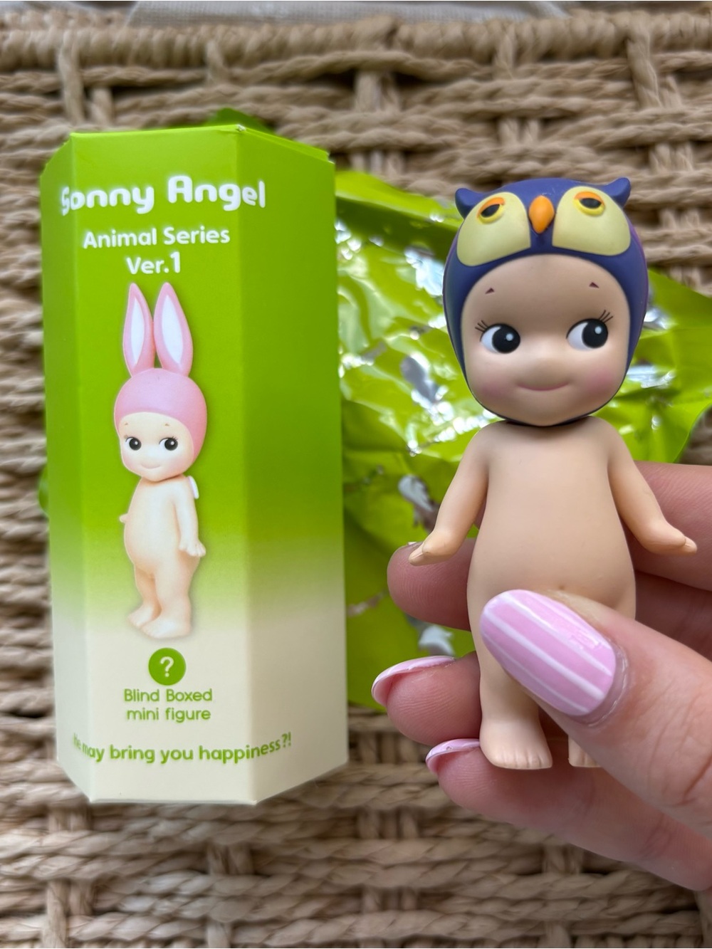 Sonny Angel Animal Series Ver.1 Owl Mini Figure – Blue & Pink